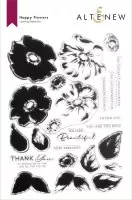 Happy Flowers - Clear Stamps - Altenew