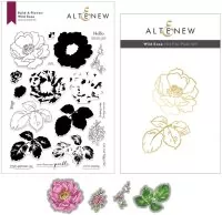 Build-A-Flower: Wild Rose - Bundle - Clear Stamps + Stanzen + Hot Foil Plate - Altenew