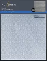 Hexagon Blocks 3D Embossing Folder by Altenew