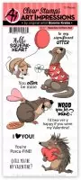 Valentine Critters Set - Clear Stamps - Art Impressions