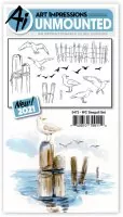 WC Seagull Set - Watercolor Stempel - Art Impressions