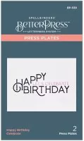Happy Birthday Celebrate - Press Plate - Spellbinders