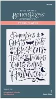 Pumpkins & Ghosts Background - Press Plate - Spellbinders
