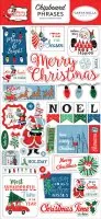 Merry Christmas - Chipboard Phrases Embellishment - Carta Bella