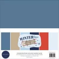 Wintertime - Coordinating Solids Set - 12"x12" - Carta Bella