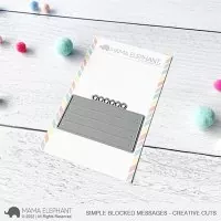 Simple Blocked Messages - Creative Cuts - Stanzen - Mama Elephant