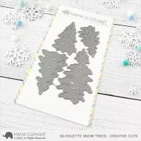 Silhouette Snow Trees - Creative Cuts - Stanzen - Mama Elephant