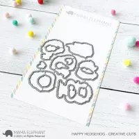 Happy Hedgehog - Creative Cuts - Stanzen - Mama Elephant