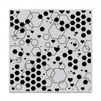 Abstract Honeycomb Bold Prints - Stempel - Hero Arts