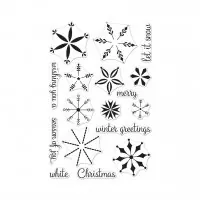 Stacking Snowflakes - Clear Stamps - Hero Arts