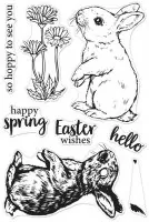 Bunny - Color Layering - Clear Stamps - Hero Arts