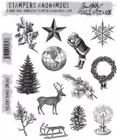 Holiday Things - Rubber Stamps - Tim Holtz - Stampers Anonymous
