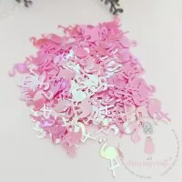 Sparkling Flamingo - Shaker Slices - Dress My Craft