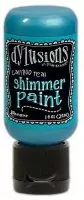 Dylusions Shimmer Paint - Flip Cap Bottle - Calypso Teal - Ranger
