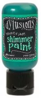 Dylusions Shimmer Paint - Flip Cap Bottle - Polished Jade - Ranger