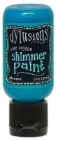 Dylusions Shimmer Paint - Flip Cap Bottle - Blue Lagoon - Ranger