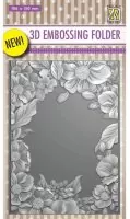 3-D Embossing Folder - Flower Frame - Nellie Snellen