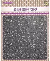 3-D Embossing Folder - Spring Flowers - Nellie's Choice