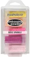 Rose Sparkle Embossing Powder Kit Embossing Pulver Stampendous