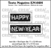 Happy New Year Texto Negativo - Stanzen - Crealies