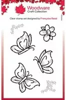 Little Butterflies - Clear Stamps - Woodware Craft Collection
