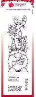 Sunflower Hat - Clear Stamps - Woodware Craft Collection