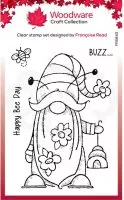 Bee Gnome - Clear Stamps - Woodware Craft Collection