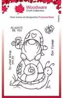 Snail Ride - Clear Stamps - Woodware Craft Collection