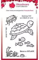 Sea Turtle - Clear Stamps - Woodware Craft Collection