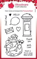 Snail Mail - Clear Stamps - Woodware Craft Collection