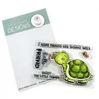 Hello Friend Tortoise - Stempel - Gerda Steiner Designs