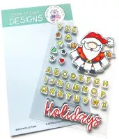 Santa with Letters clearstamps Gerda Steiner Designs
