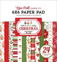 Have A Holly Jolly Christmas - Paper Pad - 6"x6" - Echo Park