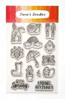 Spring Icons Clear Stamps Jane's Doodles