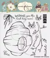 Beehive Clear Stamps Colorado Craft Company by Kris Lauren