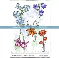 Fleurs Hibiscus - Rubber Stamp - Katzelkraft