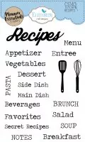 Kitchen Recipes 1 - Clear Stamps - Planner Essentials - Elizabeth Craft Designs