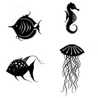 Sea Creatures - Clear Stamps - Lavinia