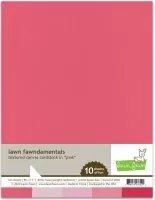 Textured Canvas Cardstock - Pink - 8,5"x11 - Lawn Fawn