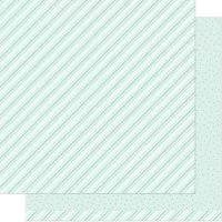 Stripes 'n' Sprinkles - Terrific Teal - Designpapier - 12"x12" - Lawn Fawn