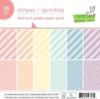 Stripes 'n' Sprinkles - Petite Paper Pack - 6"x6" - Lawn Fawn