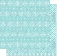 Knit Picky Winter - Cozy Scarf - Designpapier - 12"x12" - Lawn Fawn