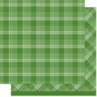 Favorite Flannel - Matcha Latte - Designpapier - 12"x12" - Lawn Fawn