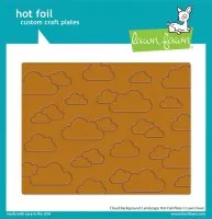 Lawn Fawn Cloud Background: Landscape Hot Foil Plate