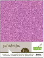 Lawn Fawn Sparkle Cardstock - Spring Pack - Pink - 8,5"x11