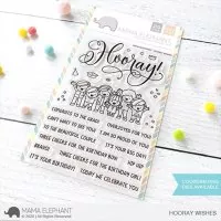 Hooray Wishes - Stamp & Die Bundle - Mama Elephant