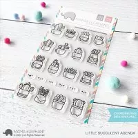 Little Succulent Agenda - Clear Stamps - Mama Elephant