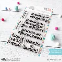 So Appreciated - Clear Stamps - Mama Elephant