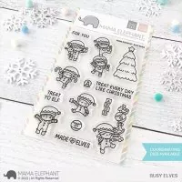 Busy Elves Mama Elephant Stamp & Die Bundle