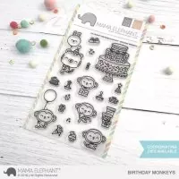 Birthday Monkeys - Stamp & Die Bundle - Mama Elephant